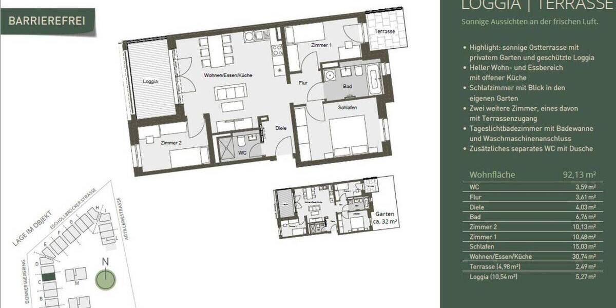 Etagenwohnung Darmstadt Bessungen - 4 Zimmer, 92 m&sup2;, 1.900&euro; | Angebot:26291560