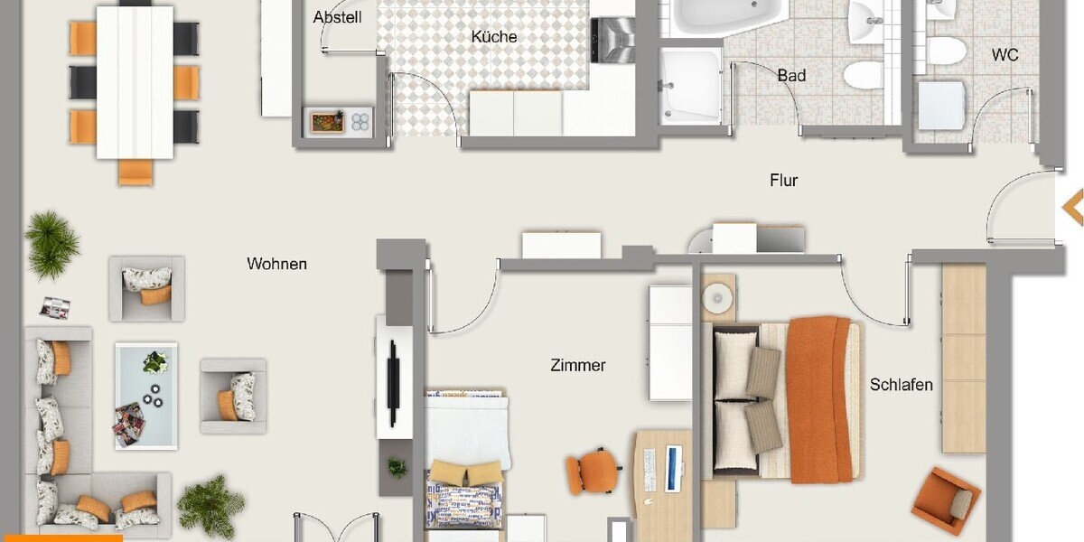 albero:) top saniert und mittendrin - Etagenwohnung Seligenstadt | Angebot:23199302