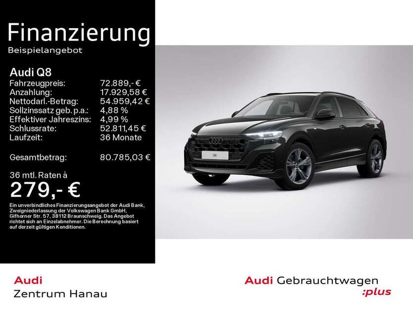 Audi Q8 24.000 km 72.889 € Hanau 63452