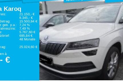 Skoda Karoq 71.002 km 21.150 € Frankfurt 60326