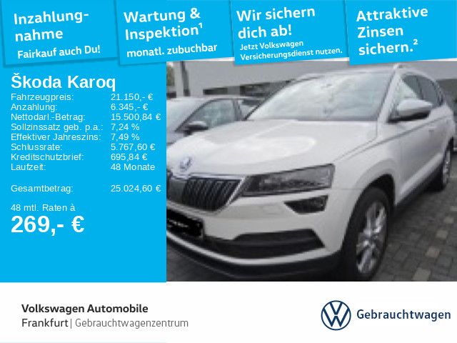 Skoda Karoq 71.002 km 21.150 € Frankfurt 60326