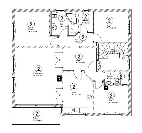 Etagenwohnung Rödermark - 4 Zimmer, 128 m&sup2;, 2.320&euro; | Angebot:24618158