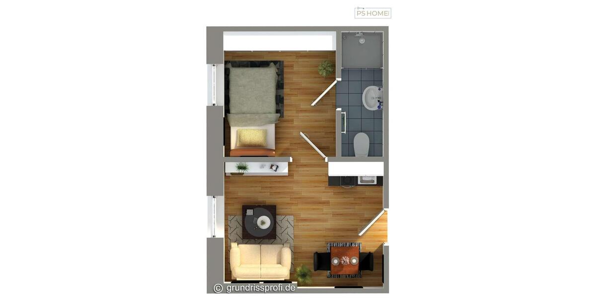 Erdgeschoßwohnung Darmstadt Arheilgen - 2 Zimmer, 24 m&sup2;, 585&euro; | Angebot:25414517