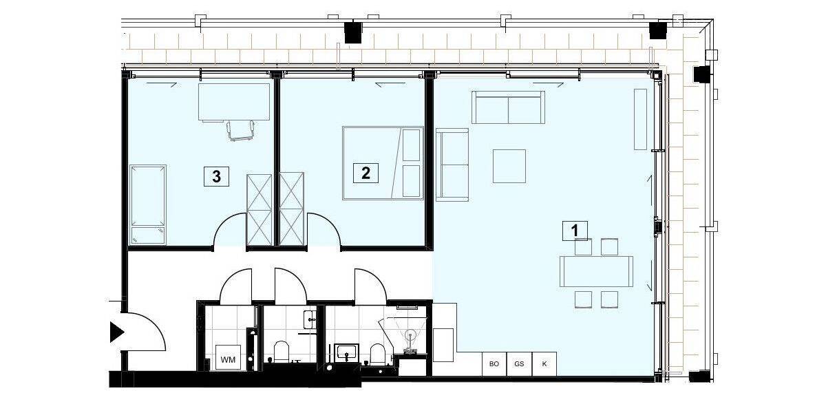 Etagenwohnung Frankfurt am Main Schwanheim - 3 Zimmer, 97 m&sup2;, 1.730&euro; | Angebot:26730736