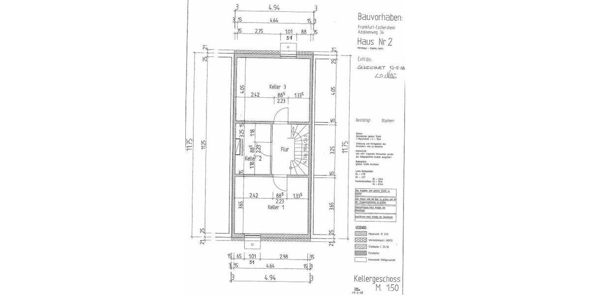 Reihenhaus Frankfurt am Main Eschersheim - 4 Zimmer, 102 m&sup2;, 590.000&euro; | Angebot:26857816