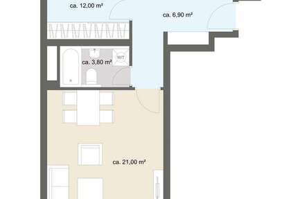 Wohnung zum Kaufen in Frankfurt 199.900 € 56 m² 3 zimmer