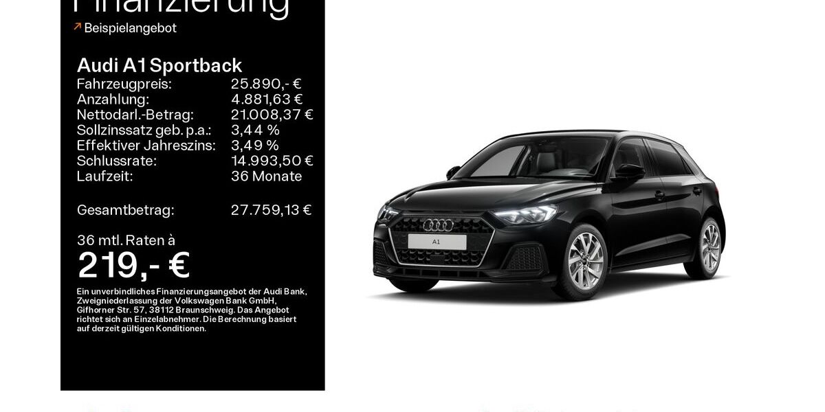 Audi A1 6.355 km 24.999 &euro; Hofheim 65719