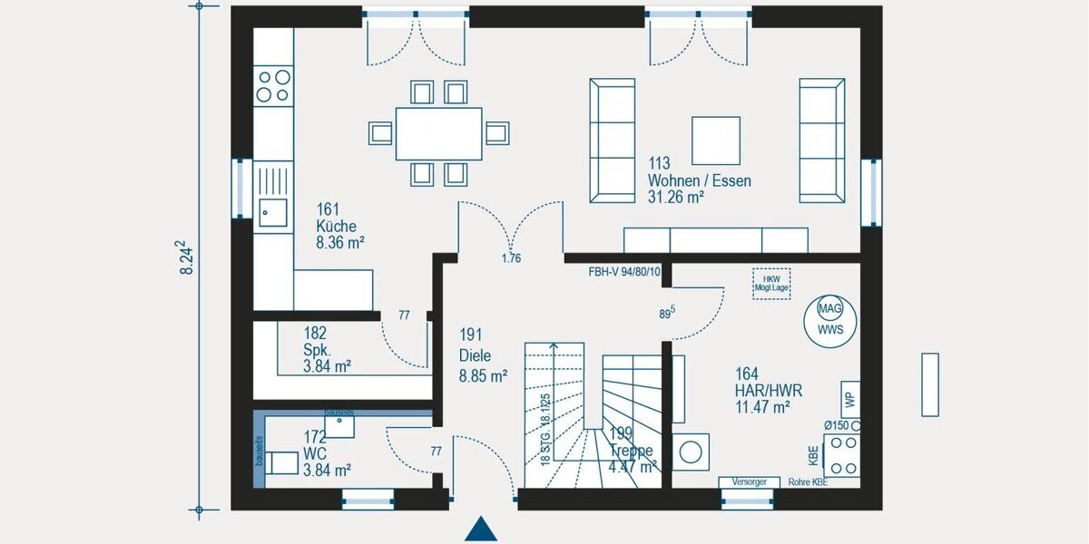 Haus mit Mainblick auf Keller in Mainflingen; technikfertig inkl. Grundstück - Einfamilienhaus Mainhausen Mainflingen | Angebot:27284912