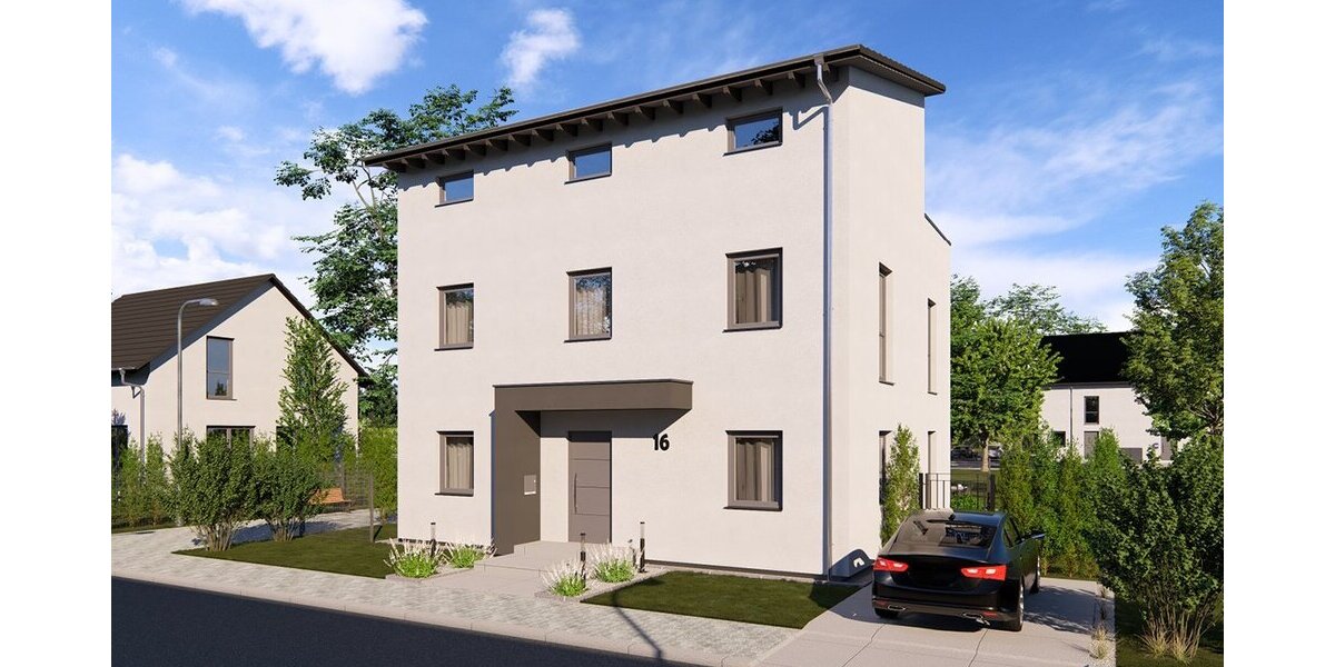 Modernes Einfamilienhaus mit Dachterrasse im Neubaugebiet von Seligenstadt - malerfertig augebaut - Einfamilienhaus Seligenstadt | Angebot:27284933