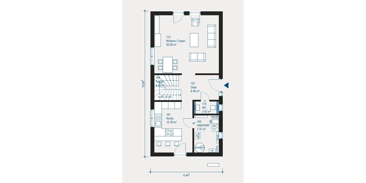 Cityline 2 in Mörfelden-Walldorf - Groß denken, clever bauen - Einfamilienhaus Mörfelden-Walldorf Walldorf | Angebot:27293077
