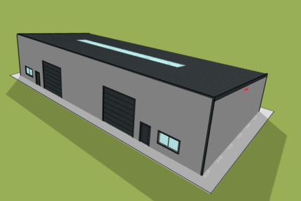 Neubau-Gewerbehalle ab Februar 2027 Erstbezug zimmer