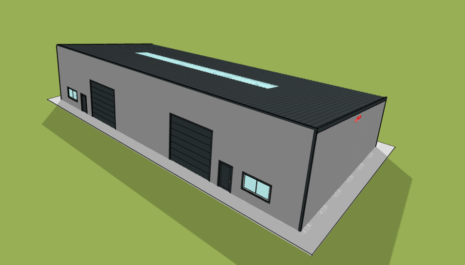 Neubau-Gewerbehalle ab Februar 2027 Erstbezug zimmer