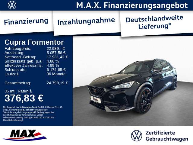 Cupra Formentor 72.850 km 22.989 € Offenbach 63071