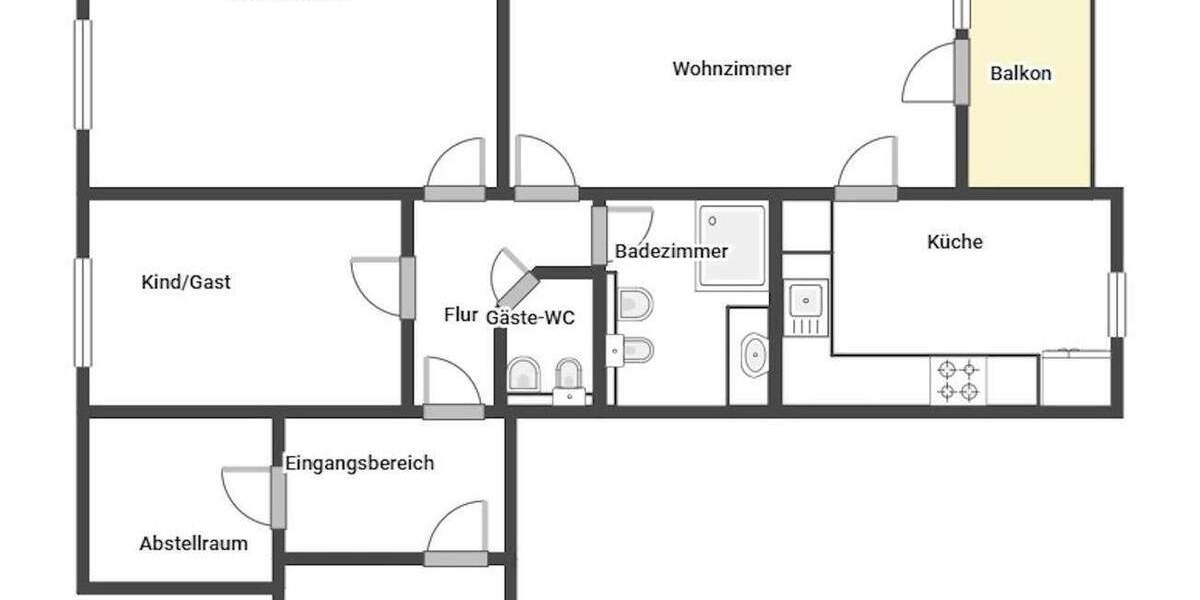 Etagenwohnung Frankfurt am Main Bornheim - 3 Zimmer, 93 m&sup2;, 585.000&euro; | Angebot:25797731