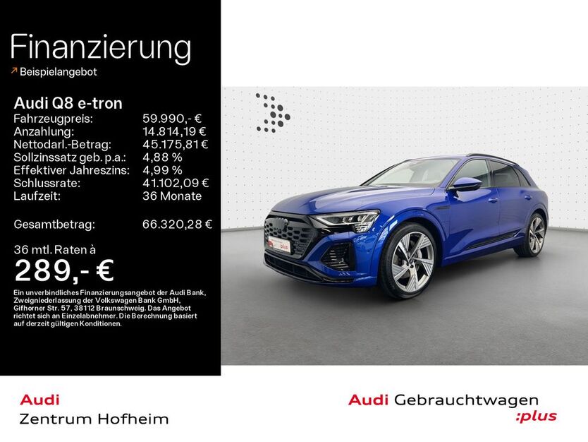 Audi Q8 e-tron 36.403 km 59.990 € Hofheim 65719