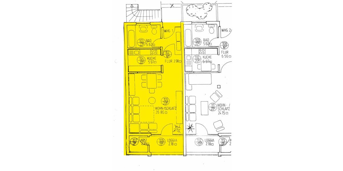 Eigentumswohnung in OF-Bürgel von privat 1 zimmer