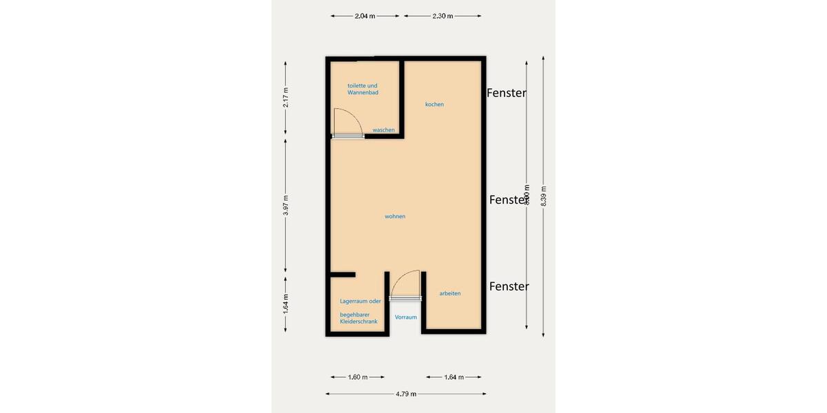 Etagenwohnung Frankfurt am Main Bornheim - 1 Zimmer, 35 m&sup2;, 700&euro; | Angebot:25853903