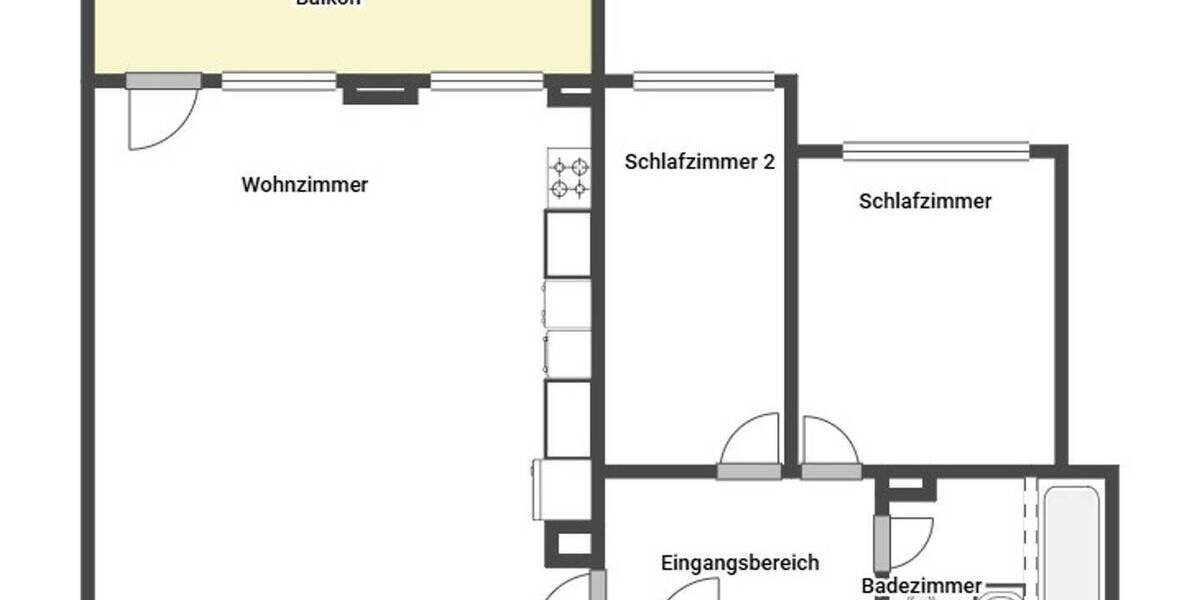 Etagenwohnung Hanau Kesselstadt - 3 Zimmer, 63 m&sup2;, 154.000&euro; | Angebot:26841692