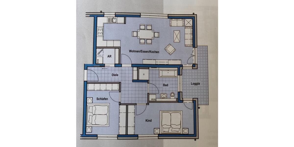 3 Zimmer-Wohnung 88m² Hanau Groß-Auheim ab sofort zu vermieten 3 zimmer