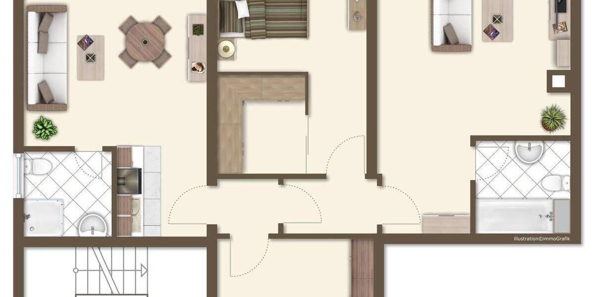 Etagenwohnung Mühlheim Dietesheim - 3 Zimmer, 89 m&sup2;, 289.000&euro; | Angebot:26502650