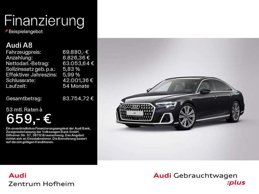 Audi A8 22.785 km 69.880 € Hofheim 65719