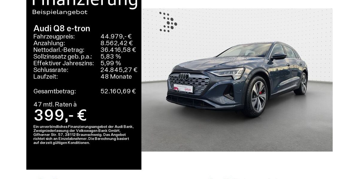 Audi Q8 e-tron 37.100 km 44.749 &euro; Hanau 63452