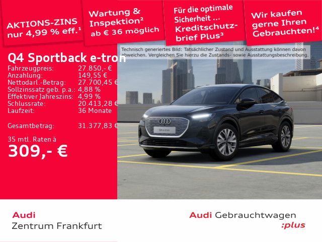 Audi Q4 e-tron 75.798 km 27.850 € Frankfurt am Main 60314