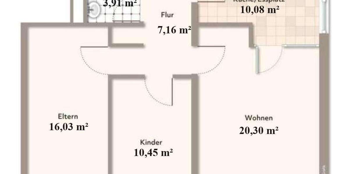 Wohnung zum Kaufen in Hanau 210.000 € 72.35 m² 3 zimmer