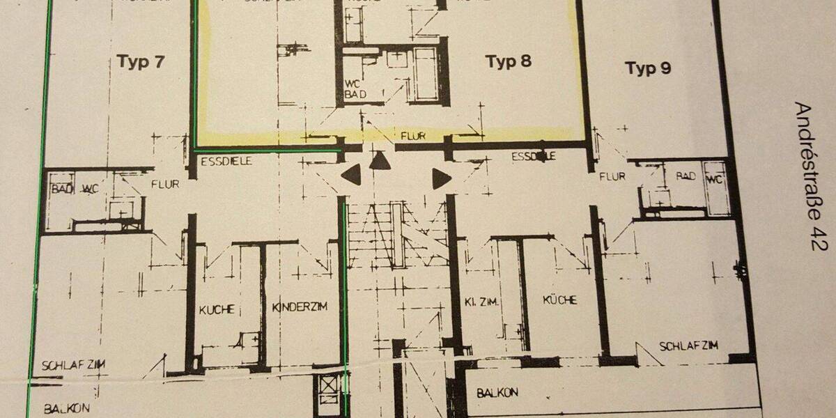 Etagenwohnung Offenbach Offenbach am Main - 2 Zimmer, 70 m&sup2;, 230.000&euro; | Angebot:26322195