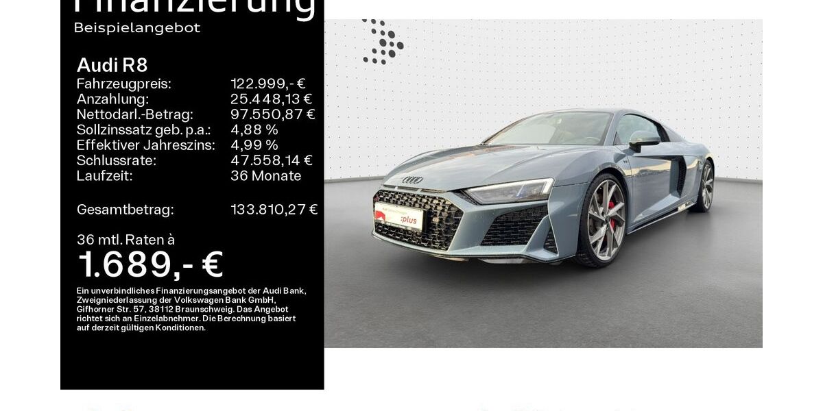 Audi R8 13.350 km 120.999 &euro; Hanau 63452