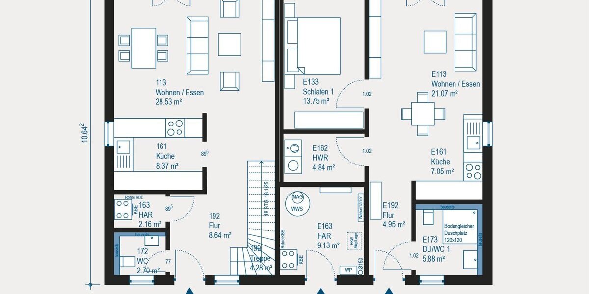 Ihr neues Mehrgenerationenhaus: Viel Raum für große Pläne! - Mehrfamilienhaus, Wohnhaus Bad Nauheim Speckbrücksiedlung | Angebot:27346884