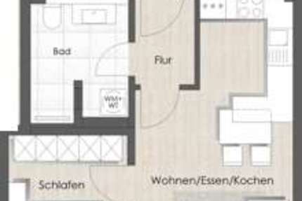 Wohnung zum Mieten in Bad Vilbel 975 € 49 m² 2 zimmer