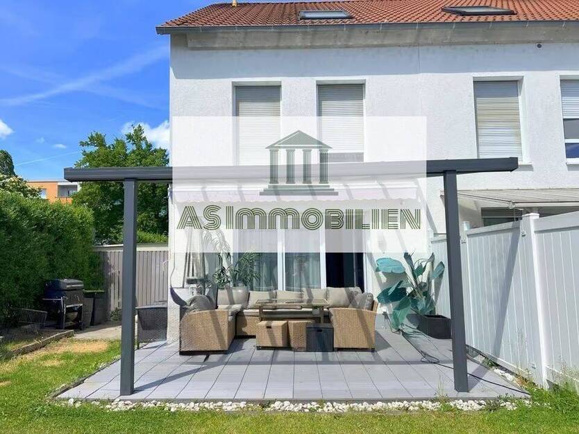 AS ImmobilieN: Furnished 3?BR??2?bath end-terrace house, fitted kitchen, home-cinema, terrace?yard