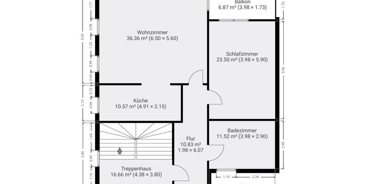 Etagenwohnung Nidderau - 2 Zimmer, 95 m&sup2;, 1.050&euro; | Angebot:26227380