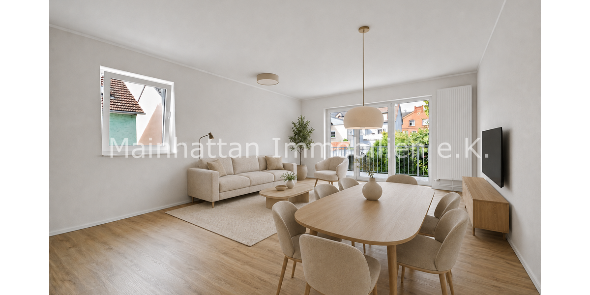 Etagenwohnung Frankfurt am Main -Sindlingen Sindlingen - 3 Zimmer, 91 m&sup2;, 1.400&euro; | Angebot:27120286