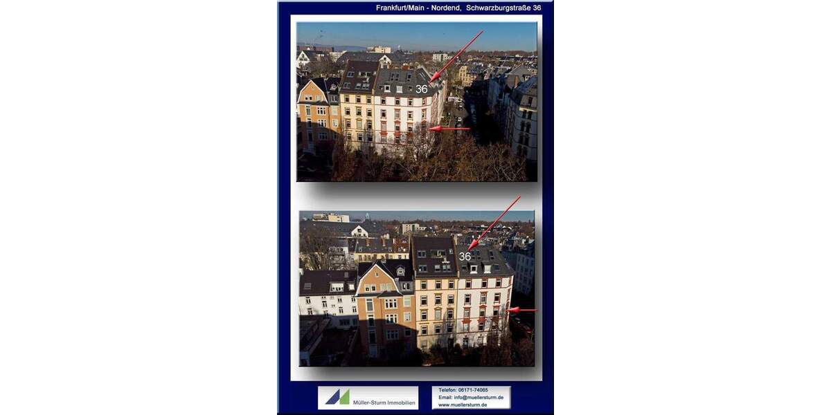 Etagenwohnung Frankfurt am Main Nordend-Ost - 3 Zimmer, 80 m&sup2;, 650.000&euro; | Angebot:26824895