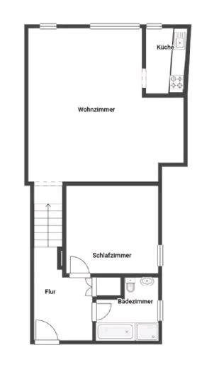 Etagenwohnung Eppstein - 2 Zimmer, 62 m&sup2;, 179.000&euro; | Angebot:26114673