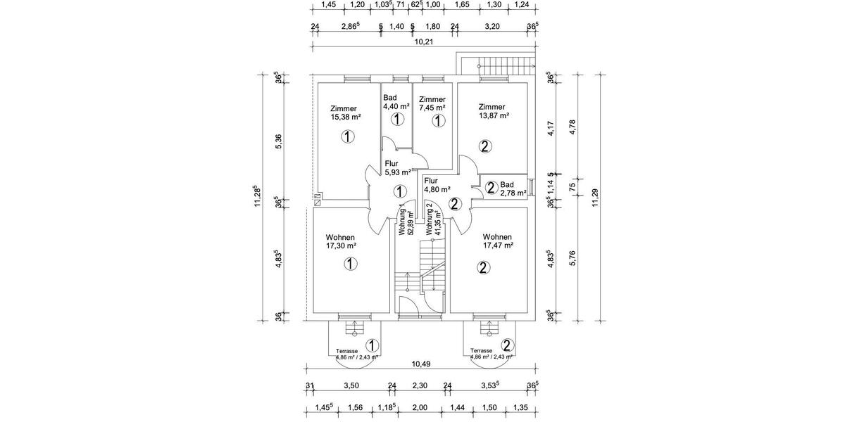 Etagenwohnung Frankfurt am Main Nordend West - 2 Zimmer, 53 m&sup2;, 1.700&euro; | Angebot:26648506