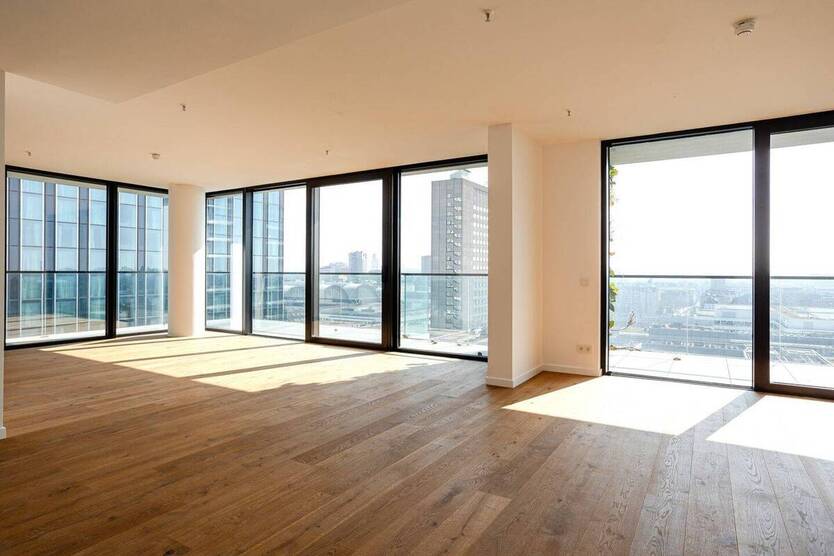 EDEN Erstbezug! Spektakuläre Fünf-Zimmer-Wohnung mit grandiosem Skylineblick 5 zimmer
