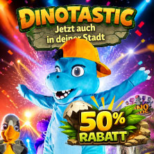 Dinotastic Live! Die Reise zum Feuervulkan 27.02.2027 myticket Jahrhunderthalle Frankfurt