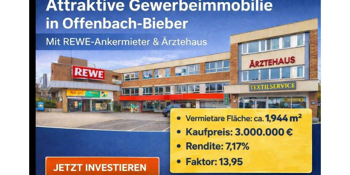 Gewerbeobjekt Offenbach am Main Bieber - 3.000.000&euro; | Angebot:26117285