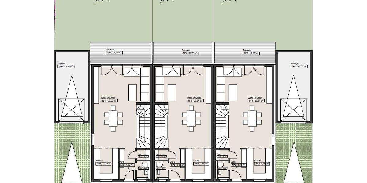 Reihenmittelhaus Flörsheim / Weilbach Weilbach - 4 Zimmer, 127 m&sup2;, 580.000&euro; | Angebot:25665503