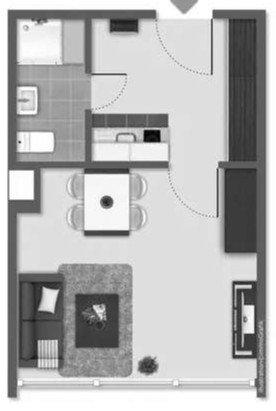 Etagenwohnung Rodgau - 1 Zimmer, 27 m&sup2;, 89.000&euro; | Angebot:26768543