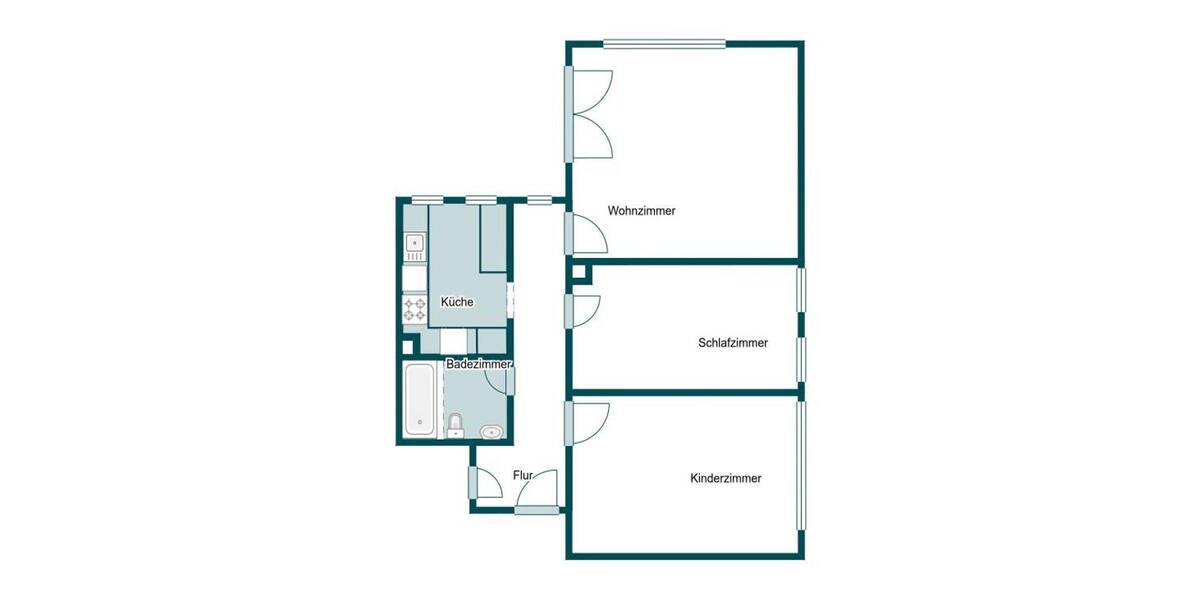 Etagenwohnung Heusenstamm - 3 Zimmer, 70 m&sup2;, 249.000&euro; | Angebot:26307617