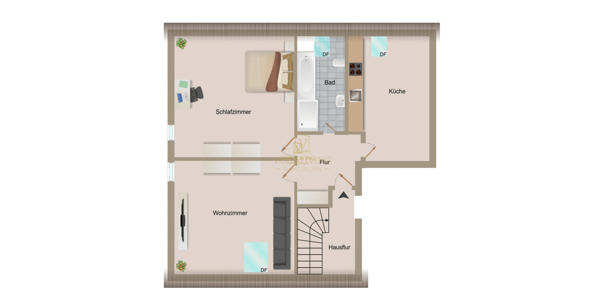 Etagenwohnung Karben Okarben - 2 Zimmer, 72 m&sup2;, 790&euro; | Angebot:26258754