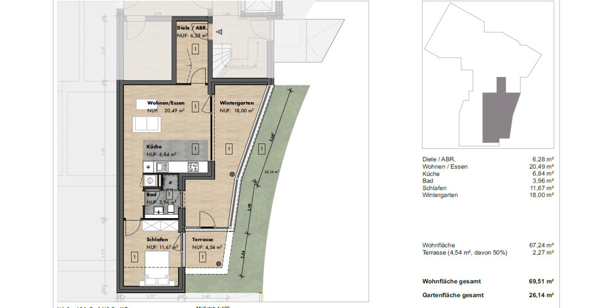 Etagenwohnung Eppstein Bremthal - 2 Zimmer, 69 m&sup2;, 359.000&euro; | Angebot:25738260