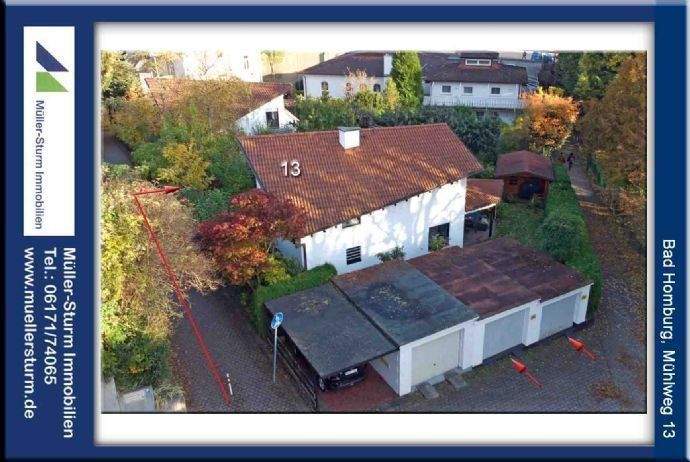 BAD HOMBURG v.d.H. Freistehendes, repräsentatives Wohnhaus in herrlicher City-Lage