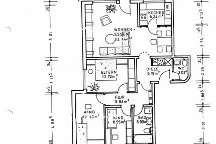 Wohnung Aschaffenburg Damm - 4 Zimmer, 100 m&sup2;, 1.250&euro; | Angebot:24728286