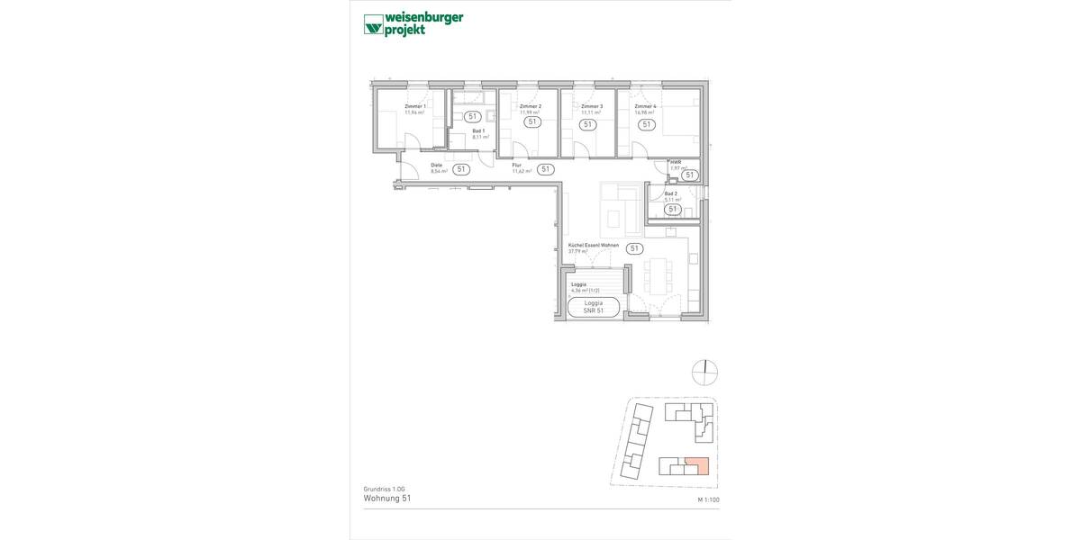 5 Zimmer mit Duschbad, KfW-40 & QNG-Zertifizierung 5 zimmer