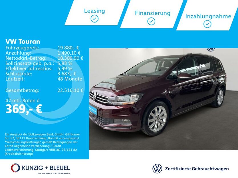 VW Touran 121.257 km 19.880 € Aschaffenburg 63741